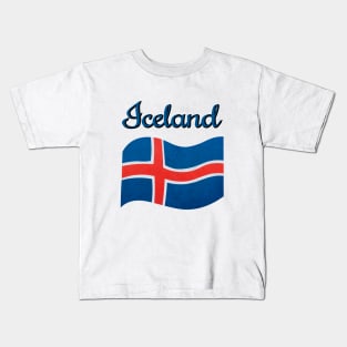 The flag of Iceland Kids T-Shirt